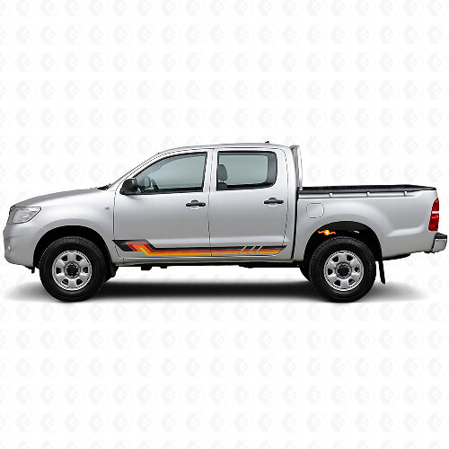 Vinylsticker in vintage stijl zijkstrepen voor Toyota Hilux 2004-2015_1
