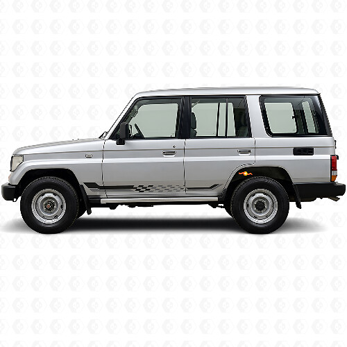 Vinkvlag Zijstrepen Vinyl Sticker voor Toyota Land Cruiser Prado 1990-1996_1