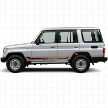 Vinkvlag Zijstrepen Vinyl Sticker voor Toyota Land Cruiser Prado 1990-1996_3