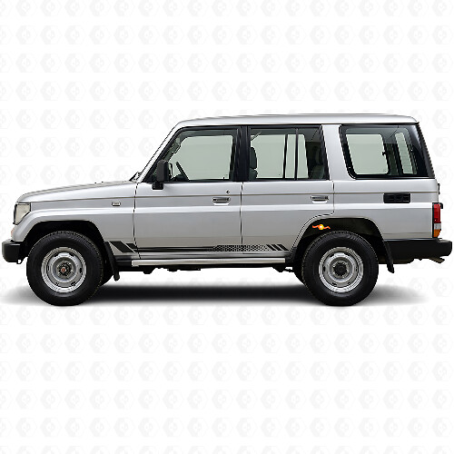 Honeycomb Strepen Zijvinylsticker voor Toyota Land Cruiser Prado 1990-1996_1
