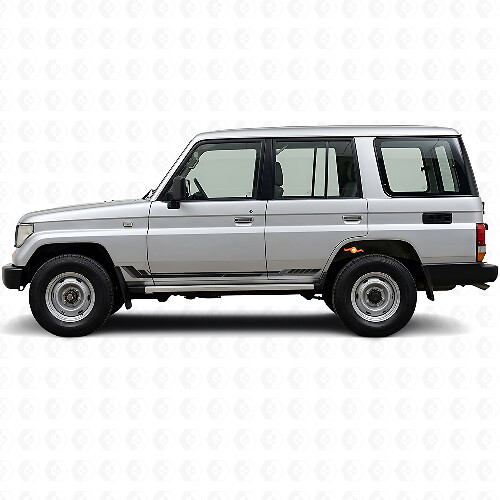 Racingstijl Zijkanten Strepen Vinyl Decal voor Toyota Land Cruiser Prado 1990-1996