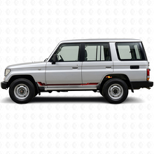 Racingstijl Zijkanten Strepen Vinyl Decal voor Toyota Land Cruiser Prado 1990-1996_3