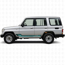 Vinylsticker met vintage stijl zijstrepen voor Toyota Land Cruiser Prado 1990-1996_2