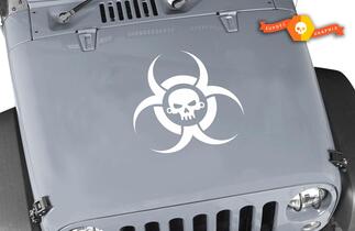 Jeep Rubicon Wrangler Zombie Outbreak Response Team Wrangler Skull Sticker #3