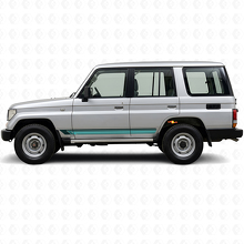Vintage rechte strepen zijkant vinyl decal voor Toyota Land Cruiser Prado 1990-1996_2