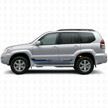 Schuine Vlag Zijstrepen Vinyl Decal voor Toyota Land Cruiser Prado 2002-2009_2