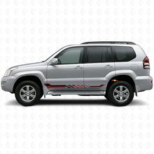 Schuine Vlag Zijstrepen Vinyl Decal voor Toyota Land Cruiser Prado 2002-2009_3
