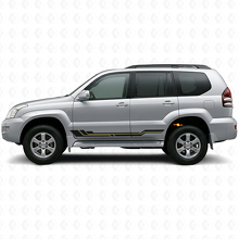 Gebogen Strepen Rocker Panel Vinyl Decal voor Toyota Land Cruiser Prado 2002-2009_2