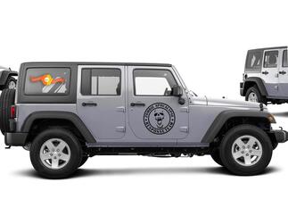 Jeep Rubicon Wrangler Zombie Outbreak Response Team Wrangler Sticker#13