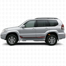Racingstijl zijstrepen vinyl sticker voor Toyota Land Cruiser Prado 2002-2009_3