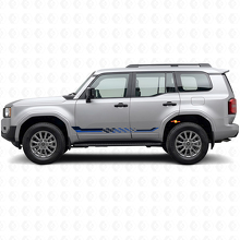 Vlaggenpatroon Zijstrepen Vinyl Sticker voor Toyota Land Cruiser Prado 2023+_2