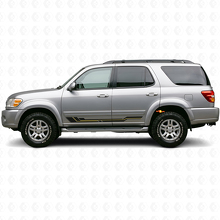 Gekromde Strepen Rocker Panel Vinyl Decal voor Toyota Sequoia 2000-2007_2