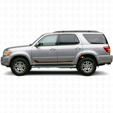 Racing stijl zijstrepen vinyl sticker voor Toyota Sequoia 2000-2007_3