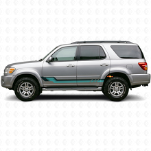 Vintage stijl zijstrepen vinyl decal voor Toyota Sequoia 2000-2007_2