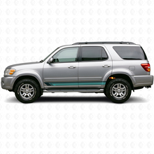 Vintage rechte strepen zijvinyl sticker voor Toyota Sequoia 2000-2007_2