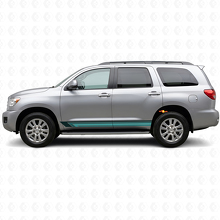 Vintage rechte strepen zijkant vinyl decal voor Toyota Sequoia 2007-2022_2