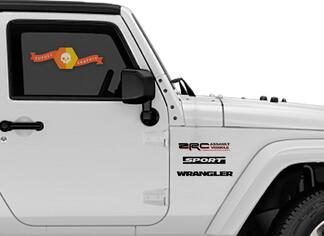 2 Jeep ZRS Zombie Outbreak Response Team Wrangler stickerstickers