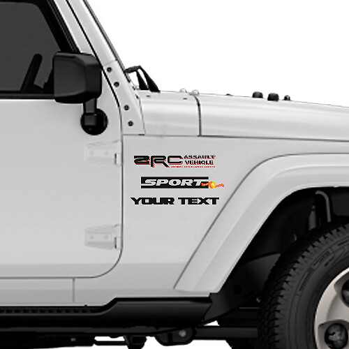 Zombie Resistance Corps Vinylstickers voor Jeep Wrangler Rubicon