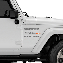 Zombie Resistance Corps Vinylstickers voor Jeep Wrangler Rubicon 2