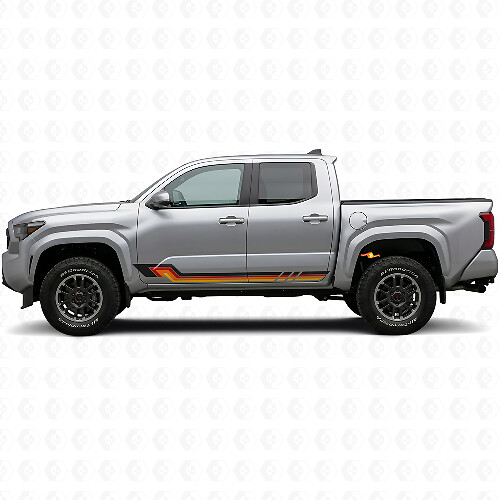 Vintage stijl zijstrepen vinyl decal voor Toyota Tacoma 2023+_1