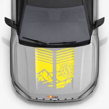 Mountain Style motorkapstrepen vinyl decal voor Jeep Compass 2026 2
