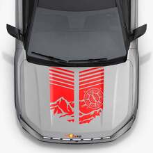 Mountain Style motorkapstrepen vinyl decal voor Jeep Compass 2026_3