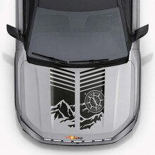 Mountain Style motorkapstrepen vinyl decal voor Jeep Compass 2026_4