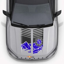 Mountain Style motorkapstrepen vinyl decal voor Jeep Compass 2026_6