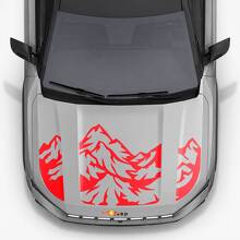Mountain Style Motorkap Drie Dubbele Strepen Vinyl Decal voor Jeep Compass 2026_2