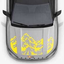 Mountain Style Motorkap Drie Dubbele Strepen Vinyl Decal voor Jeep Compass 2026 3
