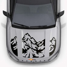 Mountain Style Motorkap Drie Dubbele Strepen Vinyl Decal voor Jeep Compass 2026_4