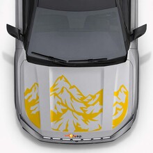 Mountain Style Motorkap Drie Dubbele Strepen Vinyl Decal voor Jeep Compass 2026_5