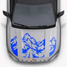 Mountain Style Motorkap Drie Dubbele Strepen Vinyl Decal voor Jeep Compass 2026_6