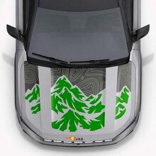 Vinylsticker met bergtopografische stijl motorkapstrepen voor Jeep Compass 2026_6