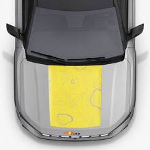 Topografische Stijl Motorkap Vinyl Decal voor Jeep Compass 2026 2