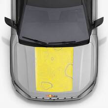Topografische Stijl Motorkap Vinyl Decal voor Jeep Compass 2026_2