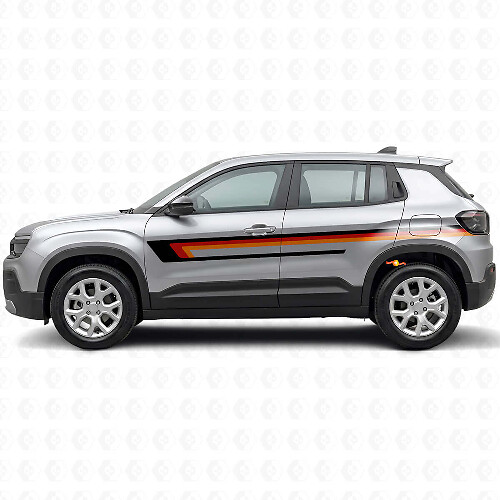 Triple Strepen Deurzijde Vinyl Decal voor Jeep Avenger 2023+_1