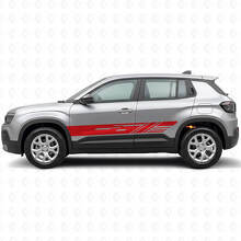 Gedecoreerde zijstrepen vinyl decal set voor Jeep Avenger 2023+_3