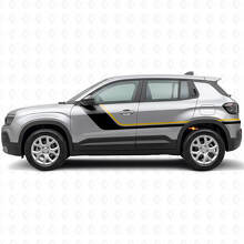 Twin Strepen Zijvinyl Decal Kit voor Jeep Avenger 2023+_2