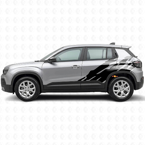 Modderspatgrafiek Zijkant Vinyl Sticker voor Jeep Avenger 2023+_1