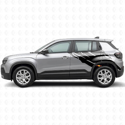 Modderspatten Grafische Zijvinyl Decal Kit voor Jeep Avenger 2023+_1