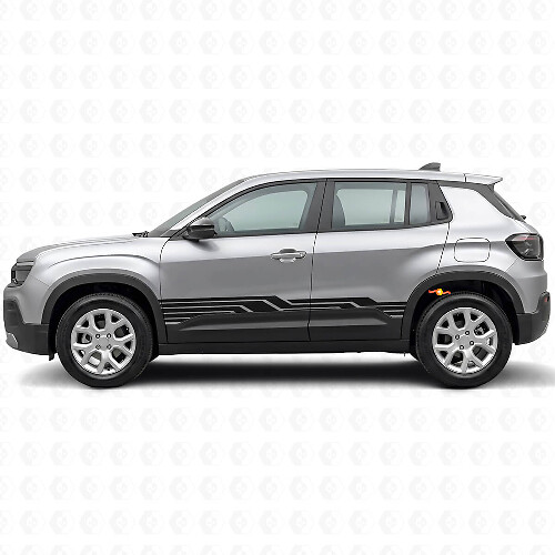 Verweven Strepen Zij Vinyl Sticker voor Jeep Avenger 2023+