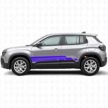 Gebogen Strepen Zij Vinyl Decal Kit voor Jeep Avenger 2023+_2