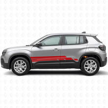 Gebogen Strepen Zij Vinyl Decal Kit voor Jeep Avenger 2023+_3