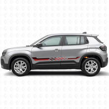 Vinylsticker met geruite vlagzijkstrepen voor Jeep Avenger 2023+_3