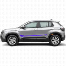 Honeycomb Strepen Zij Vinyl Sticker voor Jeep Avenger 2023+_2