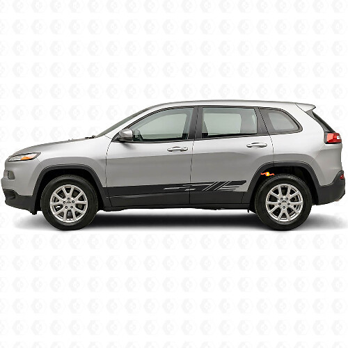 Gedecoreerde Vinyl Zijstrepen Decal Kit voor Jeep Cherokee KL 2013-2023_1