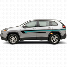 Drievoudige Strepen Deurzij Vinyl Decal voor Jeep Cherokee KL 2013-2023_2