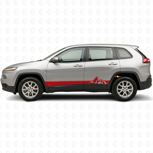 Mountains Style Strepen Zijvinyl Decal Kit voor Jeep Cherokee KL 2013-2023_3