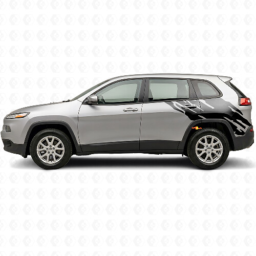 Modderspatgrafiek Achterzij vinylsticker voor Jeep Cherokee KL 2013-2023